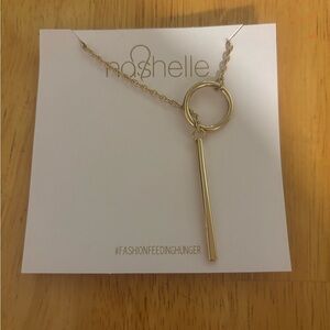 Nashelle Heather Gold Pendant Necklace